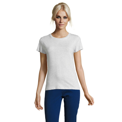 Picture of REGENT LADIES TEE SHIRT 150G in White.