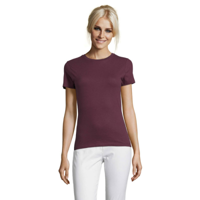 Picture of REGENT LADIES TEE SHIRT 150G in Brown.