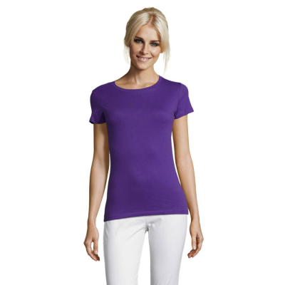 Picture of REGENT LADIES TEE SHIRT 150G in Purple.