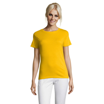 Picture of REGENT LADIES TEE SHIRT 150G in Gold.