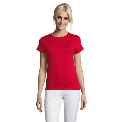 Picture of REGENT LADIES TEE SHIRT 150G in Red.