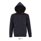 Picture of STONE CHILDRENS ZIP HOODED HOODY 260 in Blue