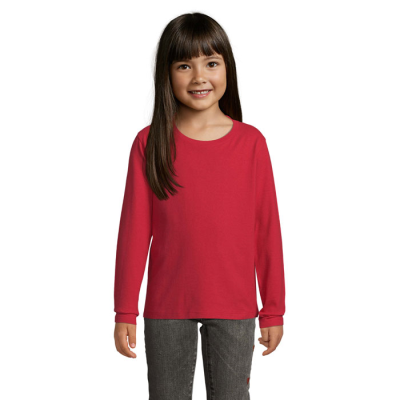 Picture of IMPERIAL LSL CHILDRENS TEE SHIRT in Red