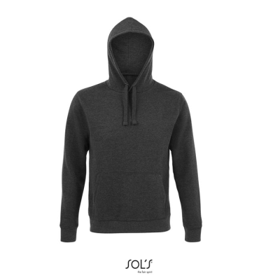 Picture of SPENCER HOODED HOODY SWEAT 280 in Black.