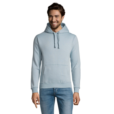 Picture of SPENCER HOODED HOODY SWEAT 280 in Blue.