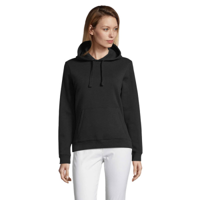 Picture of SPENCER LADIES HOODED HOODY SWEAT in Black