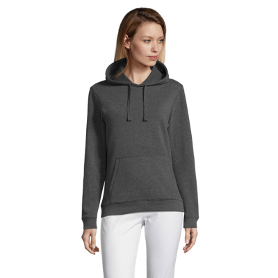 Picture of SPENCER LADIES HOODED HOODY SWEAT in Black