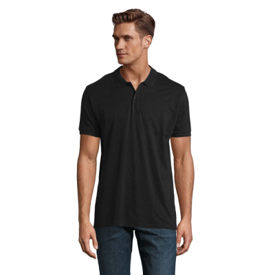Picture of PLANET MEN POLO 170G in Black.