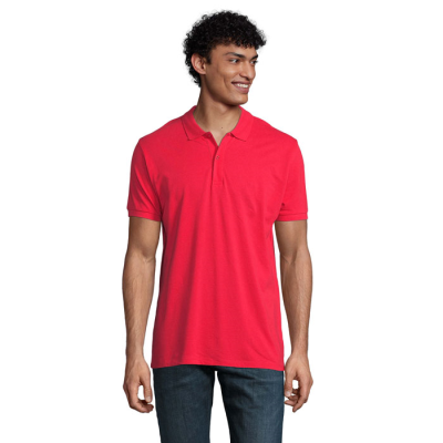 Picture of PLANET MEN POLO 170G in Red.