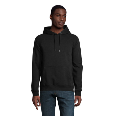 Picture of STELLAR UNISEX HOODED HOODY SWEAT in Black.