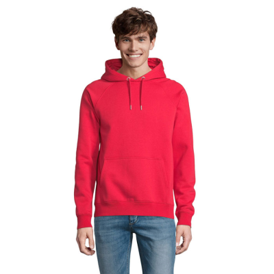Picture of STELLAR UNISEX HOODED HOODY SWEAT in Red.