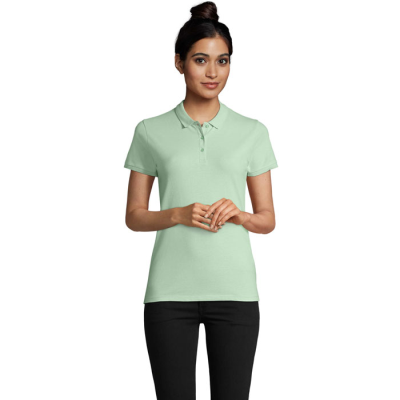 Picture of PLANET LADIES POLO 170G in Green.
