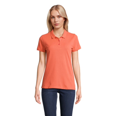 Picture of PLANET LADIES POLO 170G in Orange.