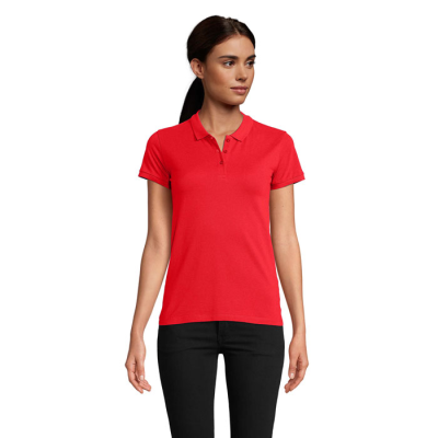 Picture of PLANET LADIES POLO 170G in Red.
