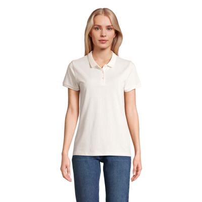 Picture of PLANET LADIES POLO 170G in White.