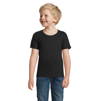Picture of PIONEER CHILDRENS TEE SHIRT 175G in Black.