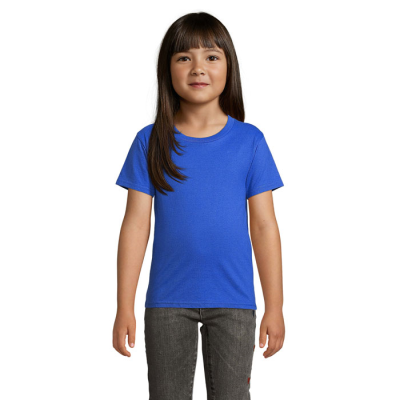 Picture of PIONEER CHILDRENS TEE SHIRT 175G in Blue.