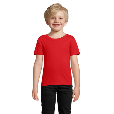 Picture of PIONEER CHILDRENS TEE SHIRT 175G in Red.