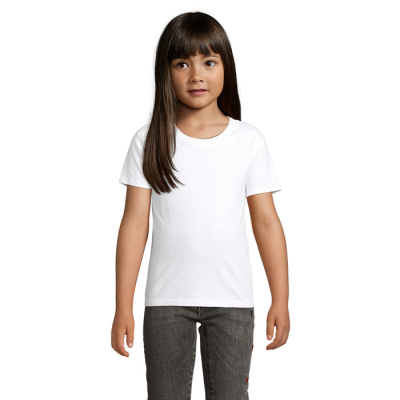 Picture of PIONEER CHILDRENS TEE SHIRT 175G in White.