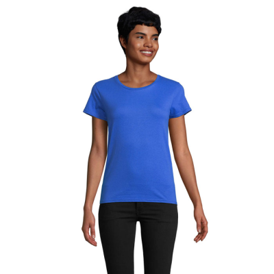 Picture of PIONEER LADIES TEE SHIRT 175G in Blue.