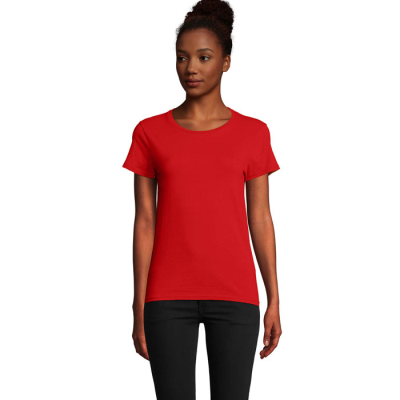 Picture of PIONEER LADIES TEE SHIRT 175G in Red