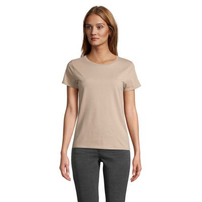 Picture of PIONEER LADIES TEE SHIRT 175G in Brown