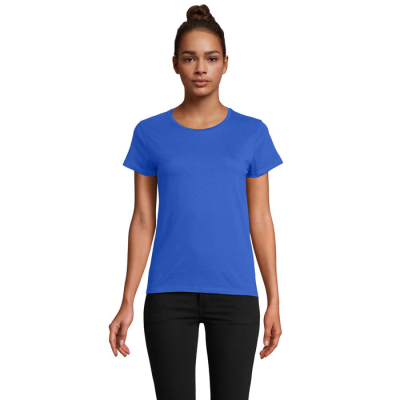 Picture of SADER LADIES TEE SHIRT 150G in Blue.