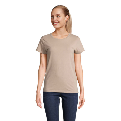 Picture of SADER LADIES TEE SHIRT 150G in Brown.