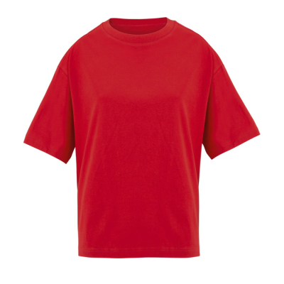 Picture of BOXY LADIES OVERSIZE TEE SHIRT in Red