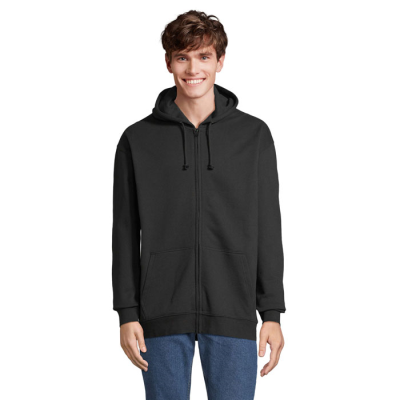 Picture of CARTER FULL ZIP HOODED HOODY in Black