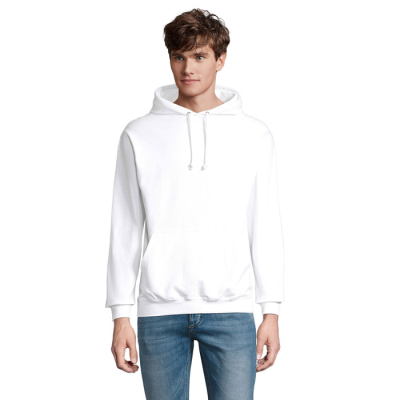 Picture of CONDOR UNISEX HOODED HOODY SWEAT in White