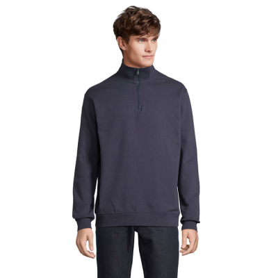 Picture of CONRAD SWEAT ZIP COLLAR in Blue