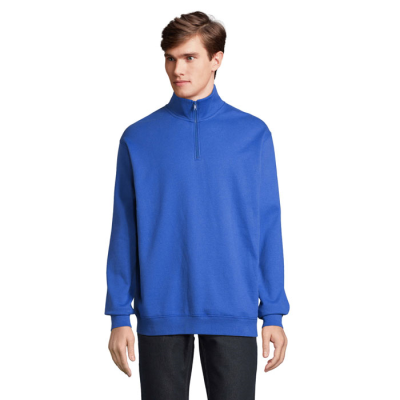 Picture of CONRAD SWEAT ZIP COLLAR in Blue