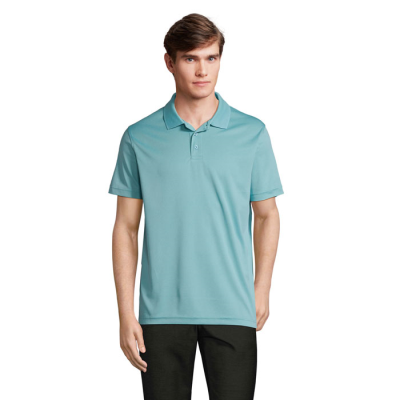 Picture of PITCHER UNISEX POLO in Blue