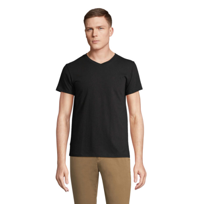 Picture of REGENT V V-NECK TEE SHIRT in Black