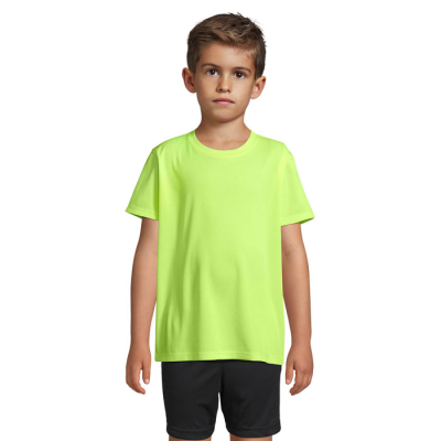 Picture of SPRINT CHILDRENS SPORTS TEE SHIRT in Yellow