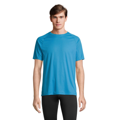 Picture of VORTEX RAGLAN TEE SHIRT in Blue