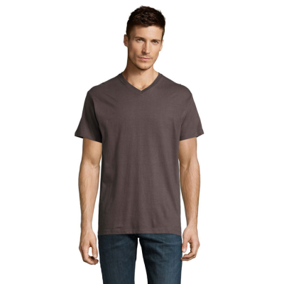Picture of VICTORY V-NECK TEE SHIRT 150 in Grey