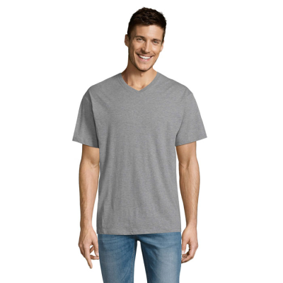 Picture of VICTORY V-NECK TEE SHIRT 150 in Grey