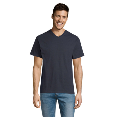 Picture of VICTORY V-NECK TEE SHIRT 150 in Blue