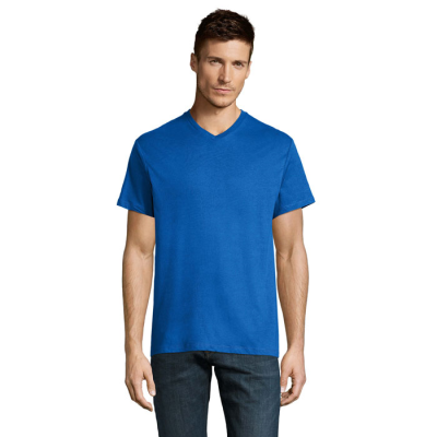 Picture of VICTORY V-NECK TEE SHIRT 150 in Blue