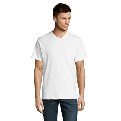 Picture of VICTORY V-NECK TEE SHIRT 150 in White