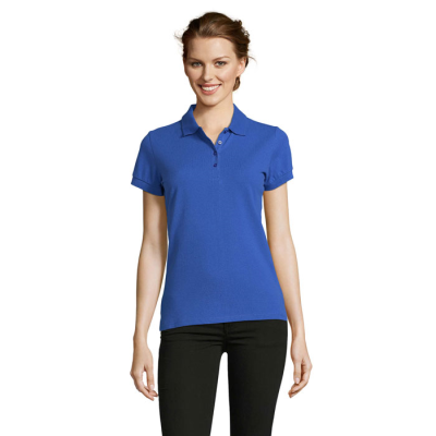 Picture of PEOPLE LADIES POLO 210 in Blue.