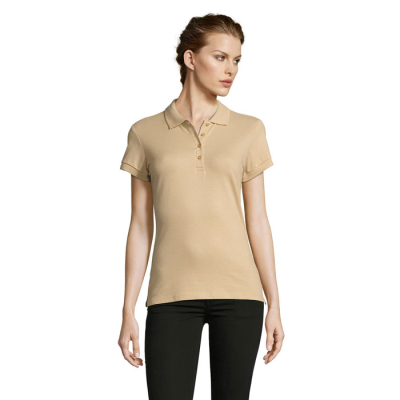 Picture of PEOPLE WOMENS POLO 210 in Brown