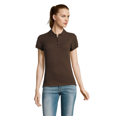 Picture of PASSION WOMENS POLO 170 in Brown