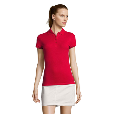 Picture of PASSION LADIES POLO 170G in Red.