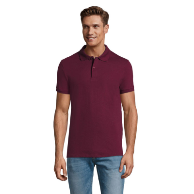 Picture of PERFECT MEN POLO 180G in Brown