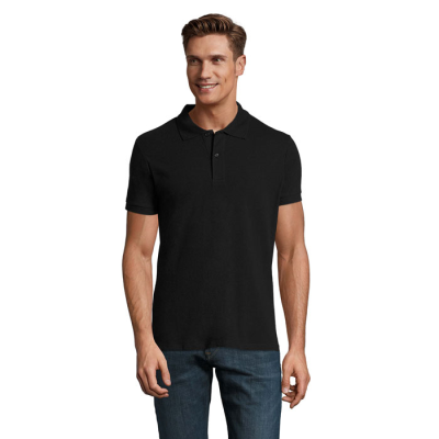 Picture of PERFECT MEN POLO 180G in Black.