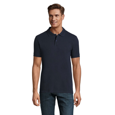 Picture of PERFECT MEN POLO 180G in Blue.