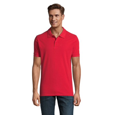 Picture of PERFECT MEN POLO 180G in Red.